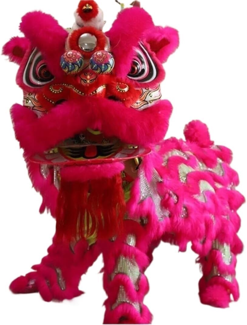 伝統的な獅子舞の置物 ケース付き